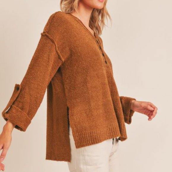 Elena Button Sleeve Top - Picture 10 of 10